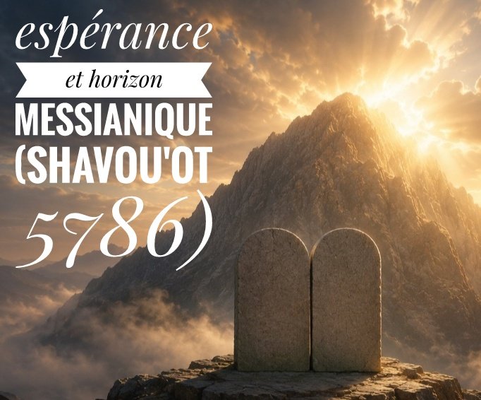 L&rsquo;esp&eacute;rance et l&rsquo;horizon messianique (Shavou'ot 5786)